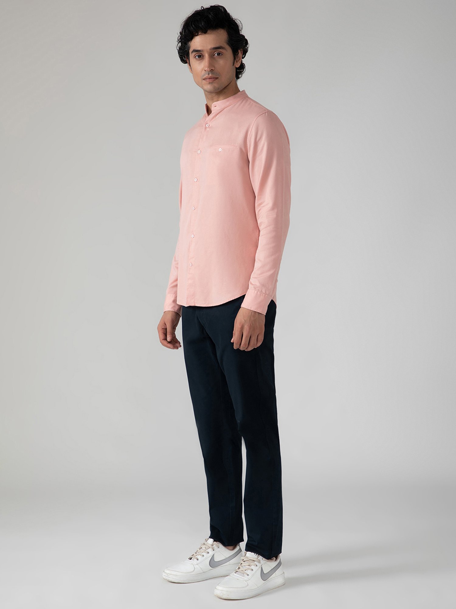 SUBTRACT Pink Slim Fit Shirt