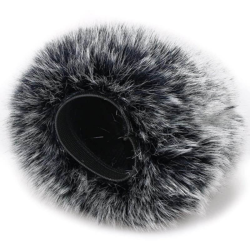 H1n Windscreen Furry Outdoor Windscreen Muff Windshield as Pop Filter Custom Fit for Zoom H1n Handy Recorder