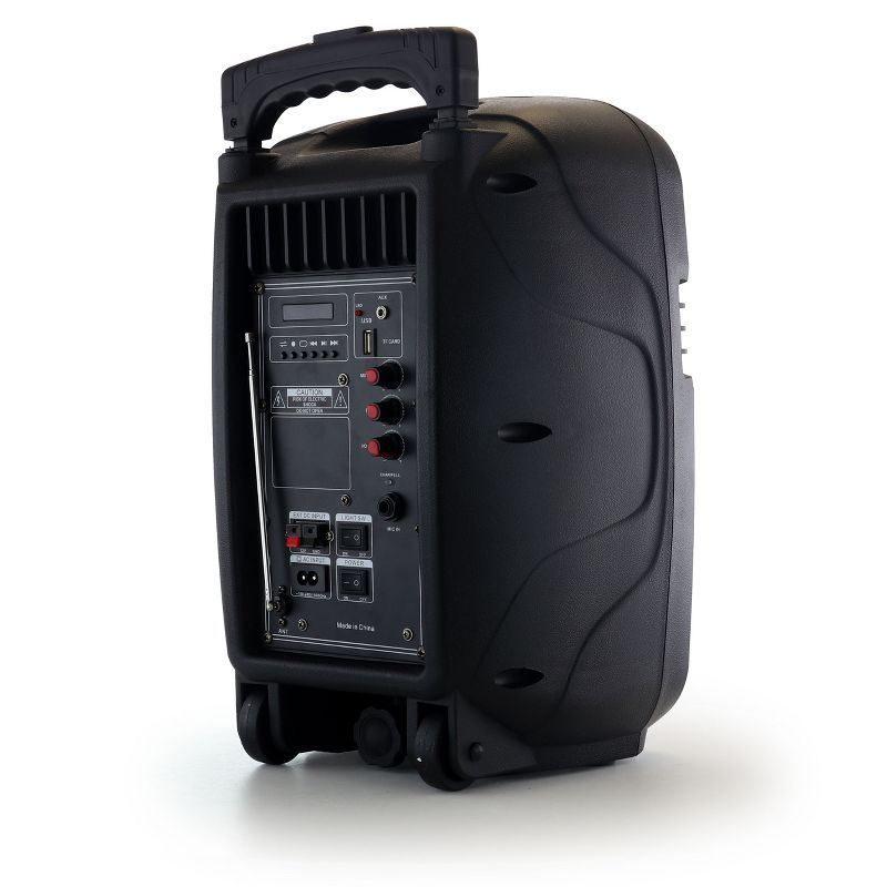 beFree Sound 8 Inch 400 Watts Bluetooth Portable Party Speaker with USB, SD Input and Reactive Lights