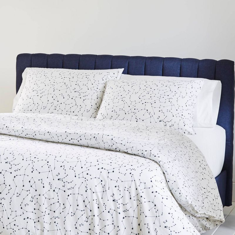 Novogratz King Stella Duvet Cover Set Navy