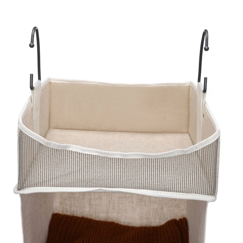 StorageWorks 4-Shelf Hanging Closet Organizer Beige