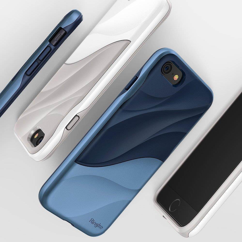 Apple iPhone 8 Case, Ringke [WAVE] Dual Layer Heavy Duty Shockproof PC TPU Protective Cover for iPhone 7 / iPhone 8 - Coastal Blue