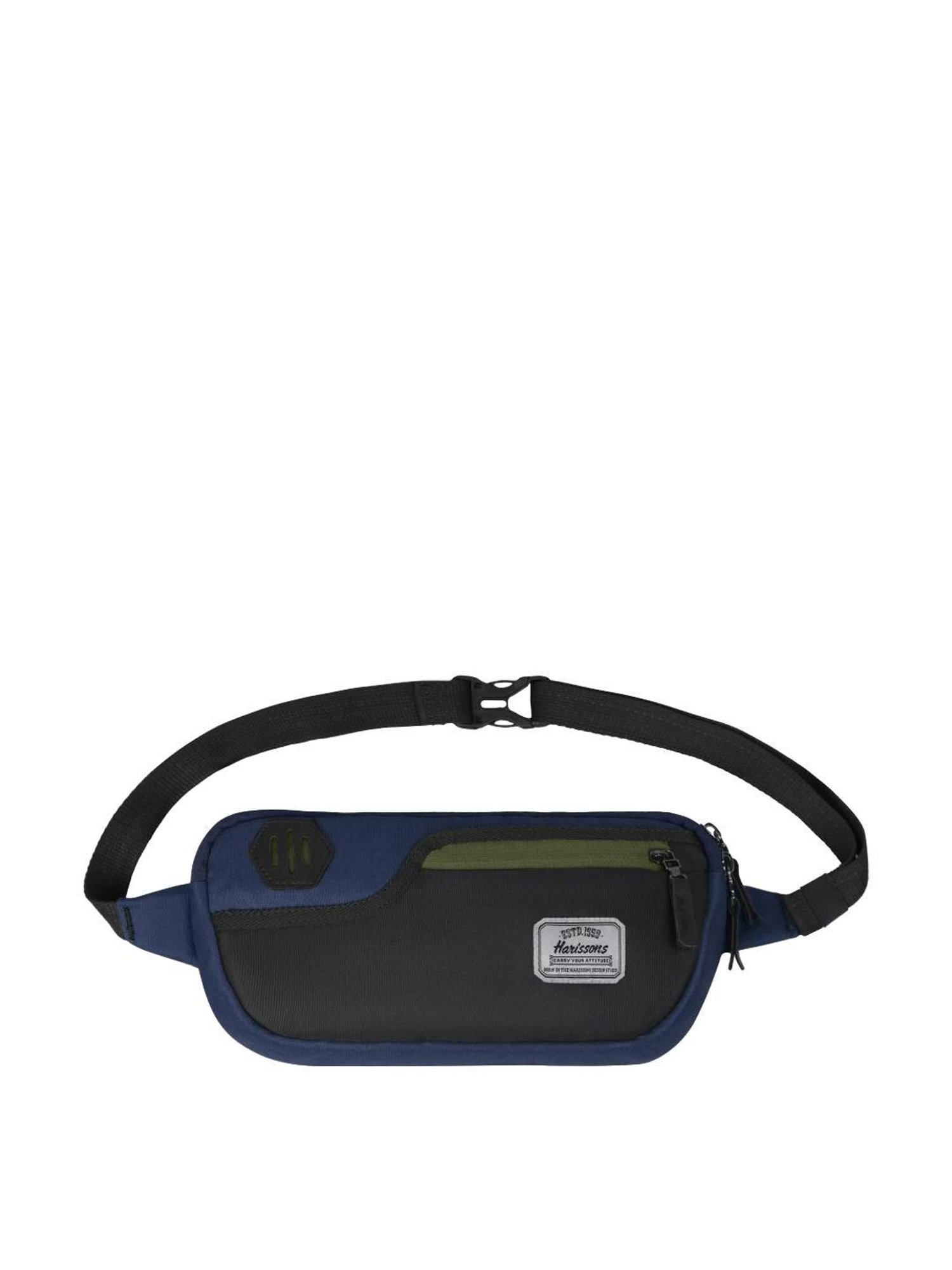 Harissons Yellow Polyester Solid Waist Pouch