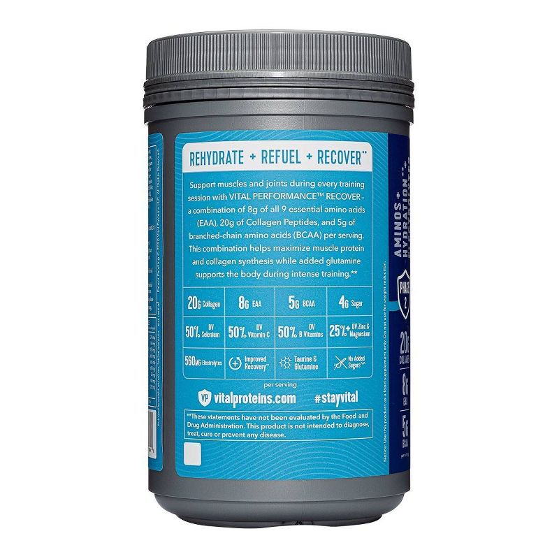 Vital Proteins Performance Recover Dietary Supplements - Watermelon Blueberry - 13.6oz