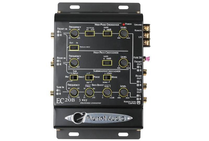 NEW PLANET AUDIO EC20B Car Audio 3-Way Electronic Crossover Stereo + Remote