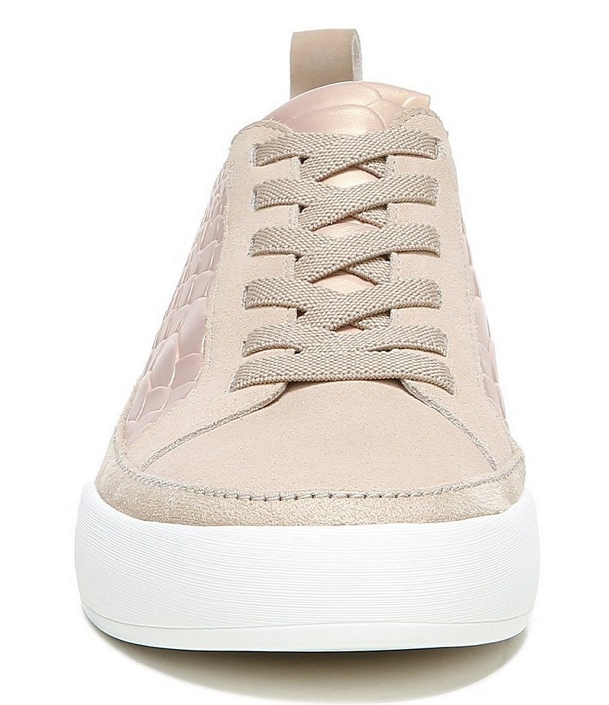 27 EDIT Naturalizer Valarie Snake Print Leather Lace-Up Sneakers