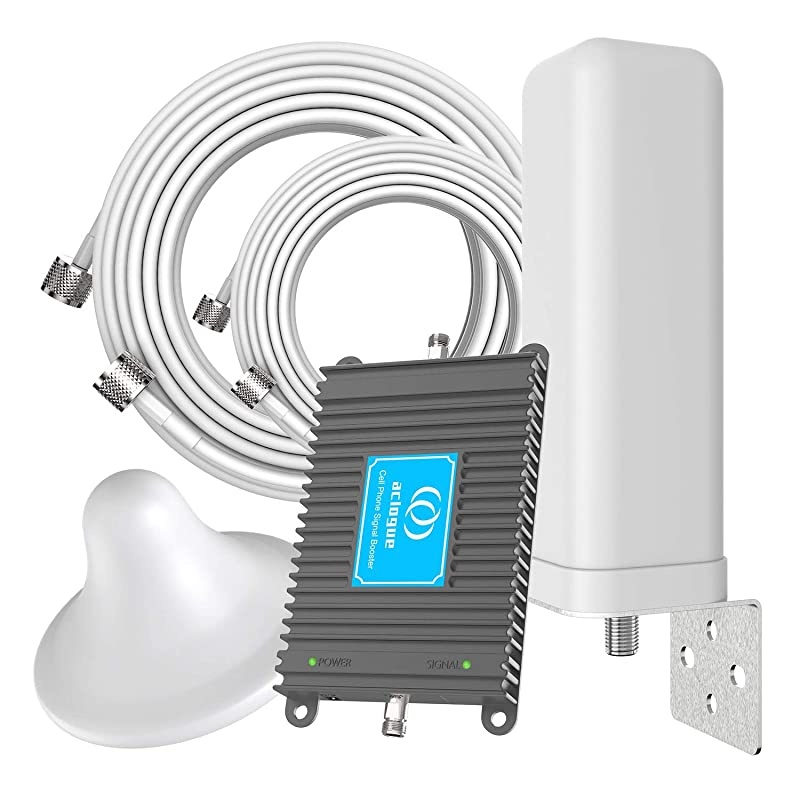 Phone Booster 4G LTE Band 13 Cell Signal Repeater Booster 700Mhz Mobile Phone Signal Amplifier with Omni- Directional Antenna Kits up to 4500 Sq Ft, Improve 4G Data and 4G Calls