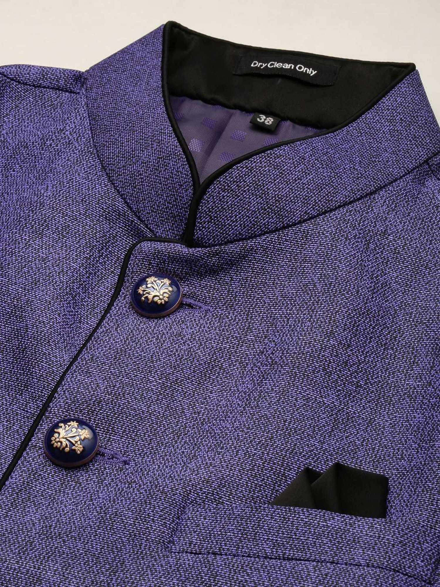 Fabindia Multicolor Regular Fit Printed Cotton Nehru Jacket