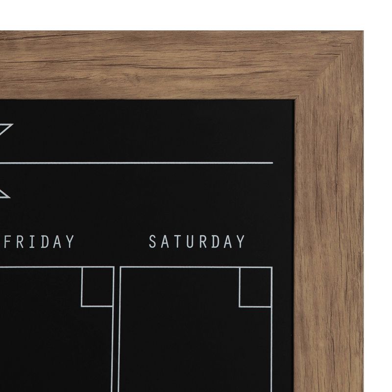 18" x 27" Beatrice Monthly Calendar Walnut Brown - DesignOvation