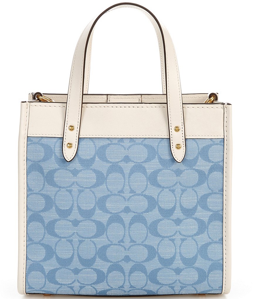 COACH Signature Chambray Field Tote Bag