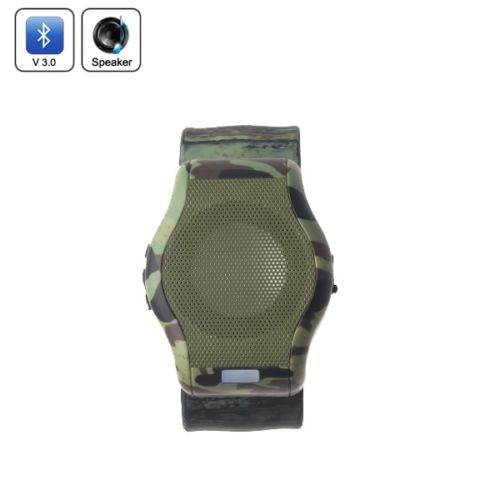Sport Watch styple speaker Bluetooth V3.0 micro SD Card music player  Camouflage color