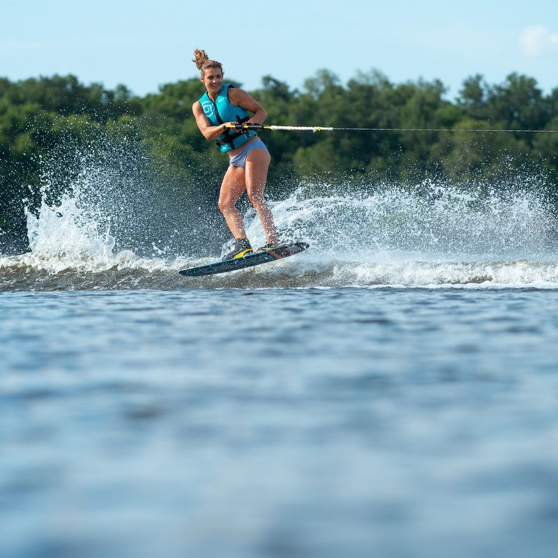 O'Brien Watersports 64 Inch Z9 STD Beginner Ladies Pro Tour Boating Single Slalom Waterski, Blue