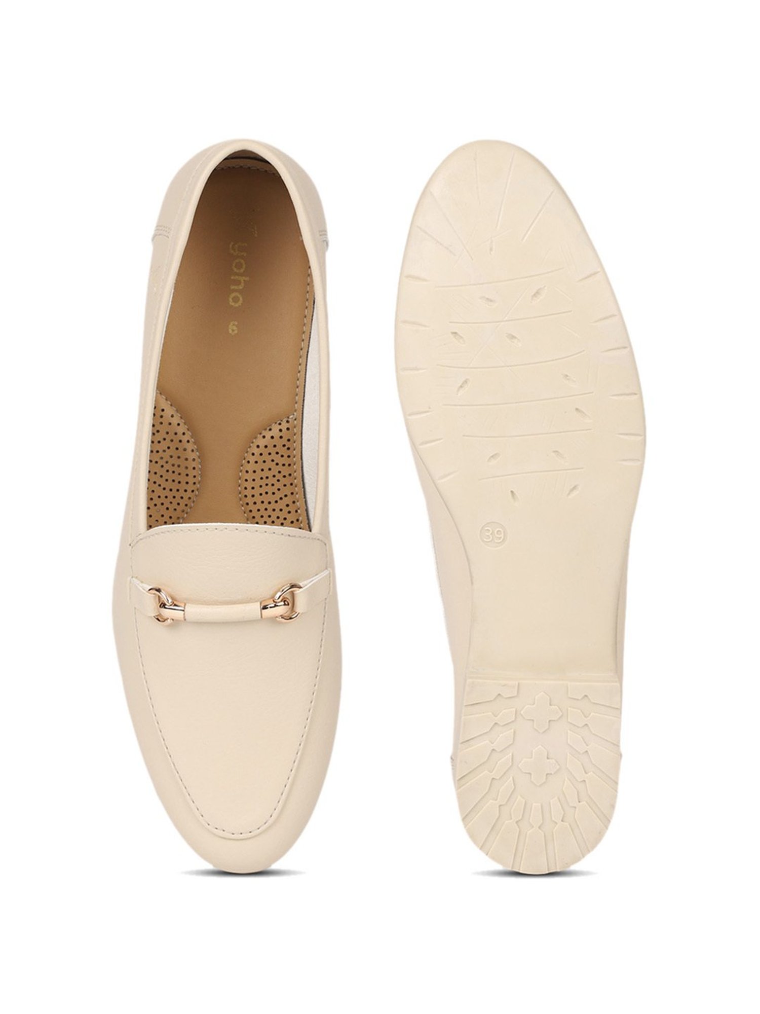 Yoho Women's Beige Casual Loafers