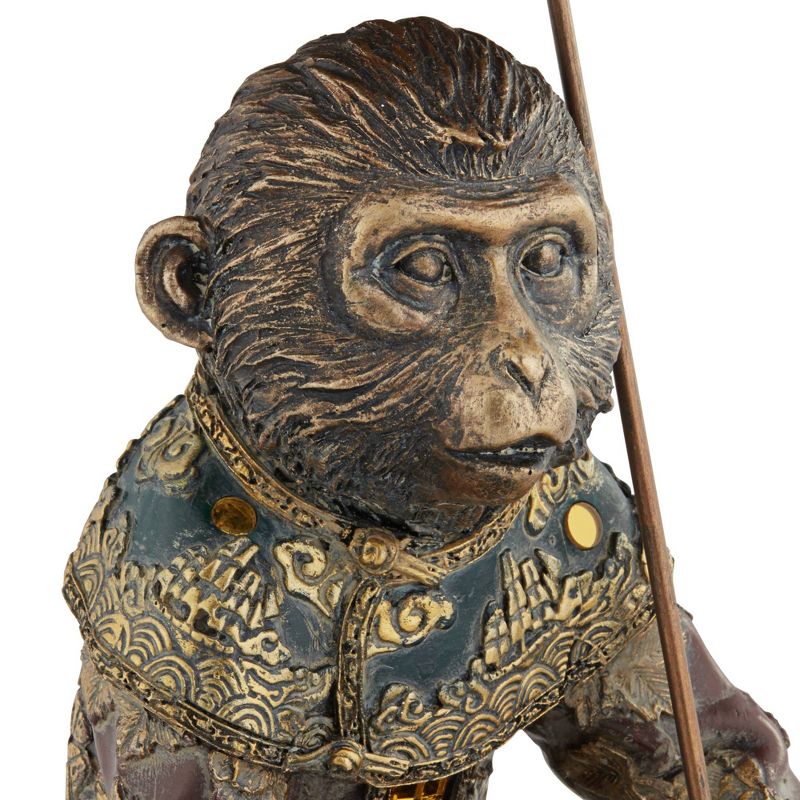 Kensington Hill Tropical Monkey 9 3/4" High Bronze Sculpture