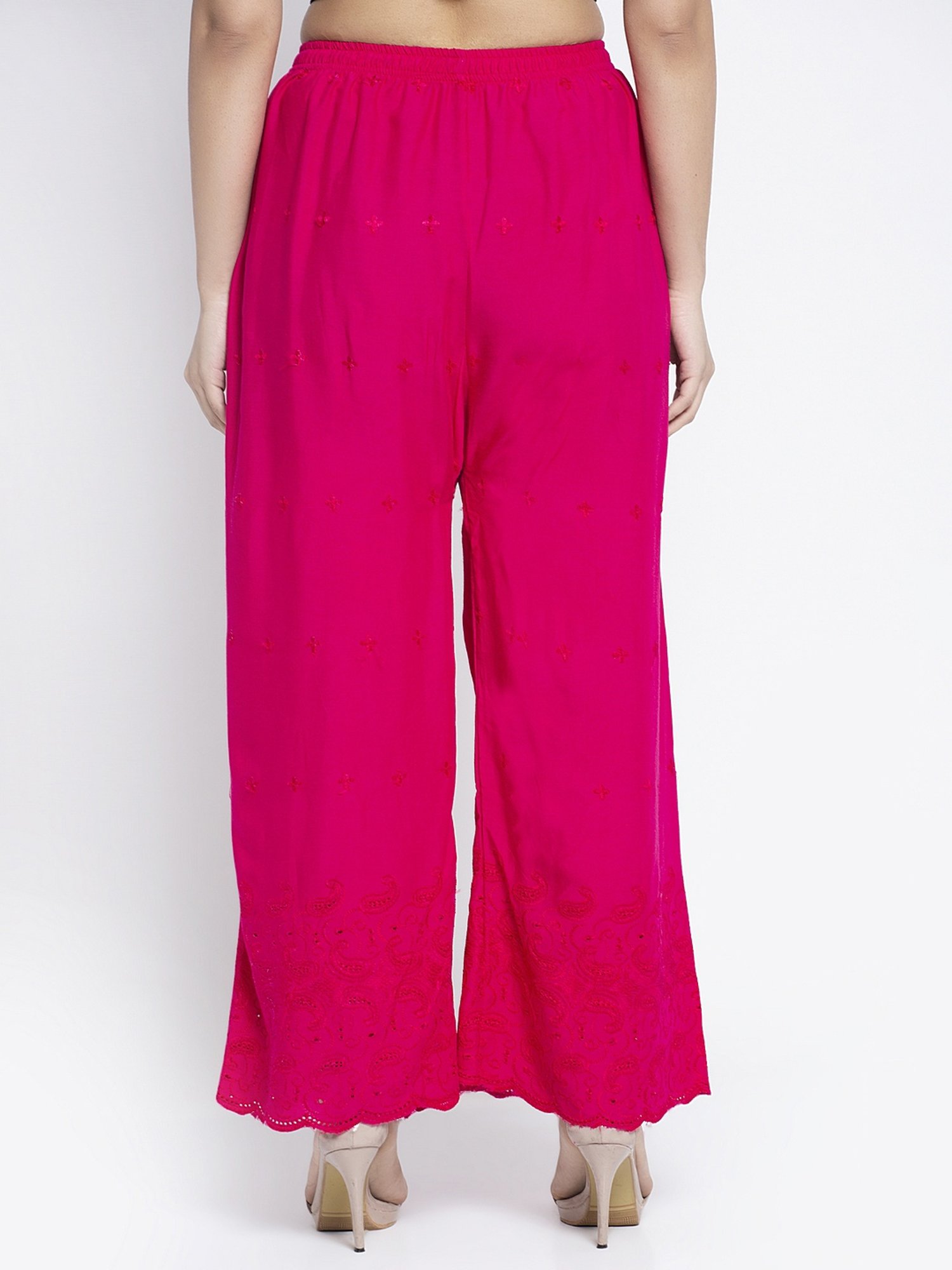 Gracit Multi Flared Fit Rayon Palazzos Pack of - 2