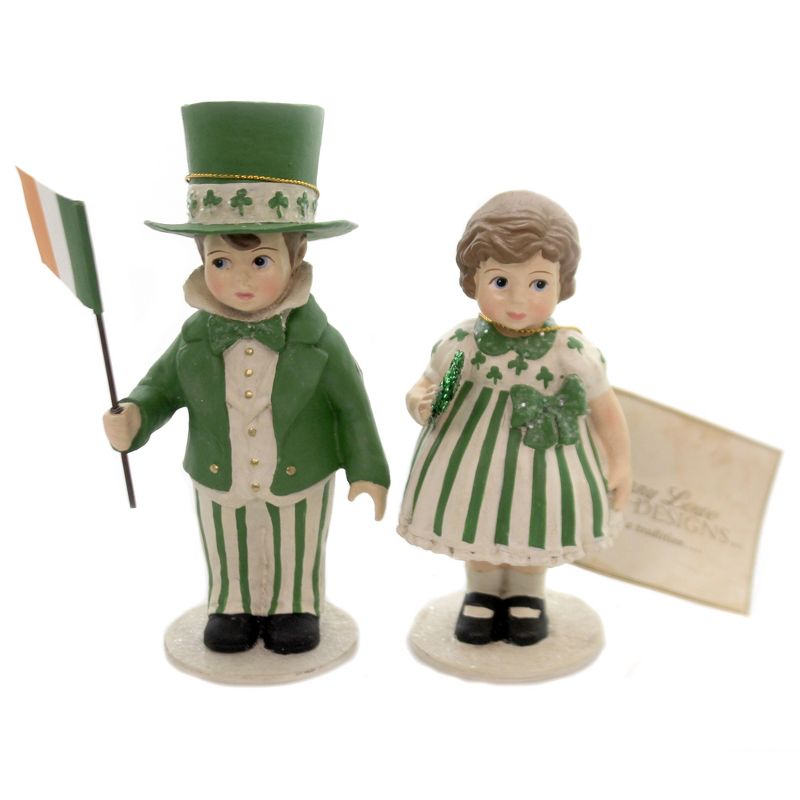 Saint Patricks 5.5" Patrick & Erin Irish  -  Decorative Figurine Sets