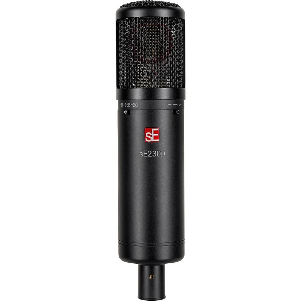 sE Electronics sE2300 microphone with shock mount,pop filter and thread adapter Black