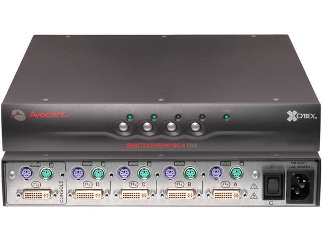 Avocent SC4PDV-001 SwitchView SC4 DVI KVM Switch
