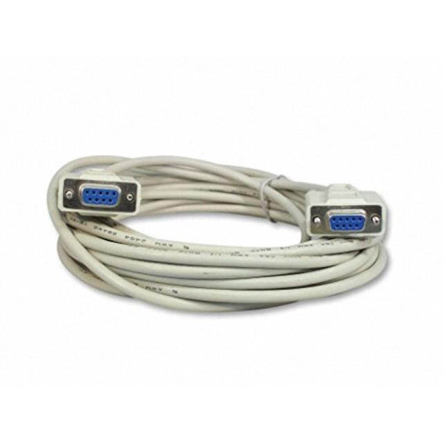AYA 10Ft (10 Feet) DB9 Female to Female (DB9F/DB9F) Serial Null Modem Cable