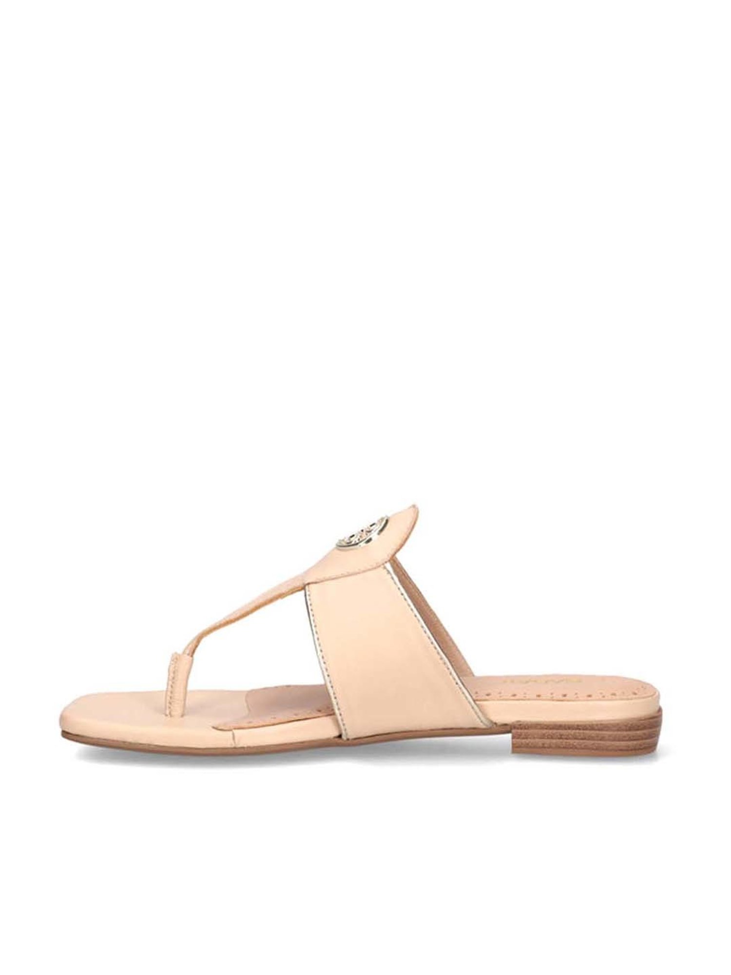BAGATT Women's Mala Beige T-Strap Sandals
