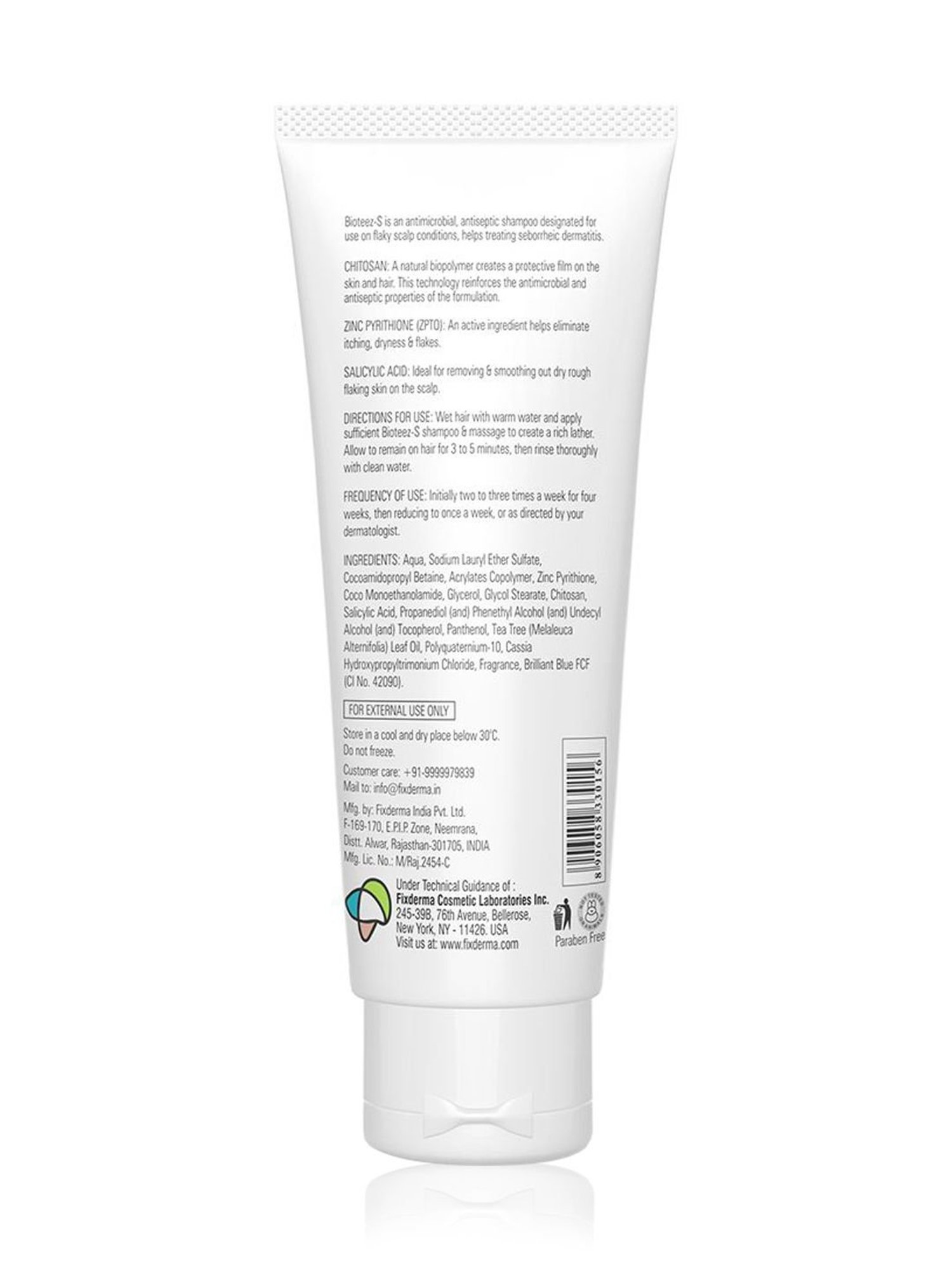 Fixderma Bioteez-S, Anti Dandruff Shampoo - 75 ml