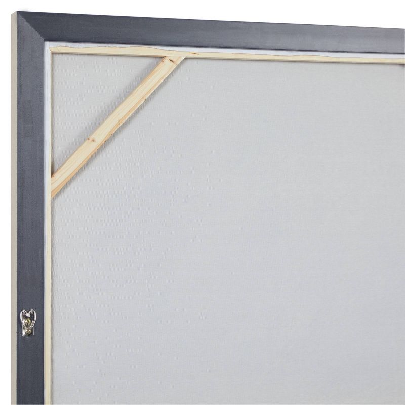 30" x 40" Rectangular Foil Abstract Corner Wall Art with Gold Wood Frame - CosmoLiving by Cosmopolitan