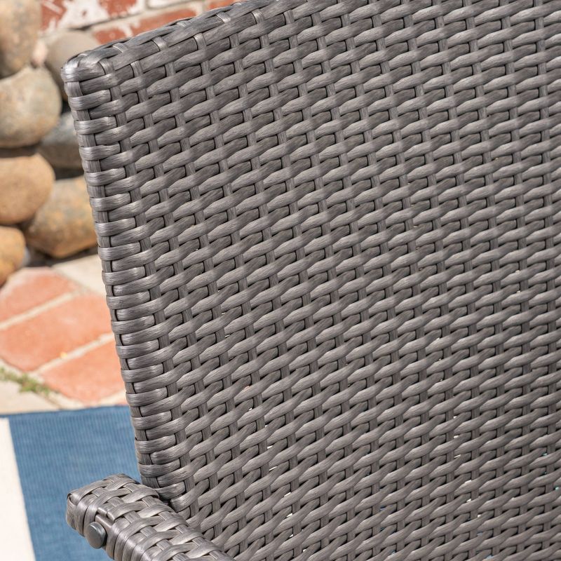 Westley 7pc Wicker Patio Dining Set - Gray - Christopher Knight Home