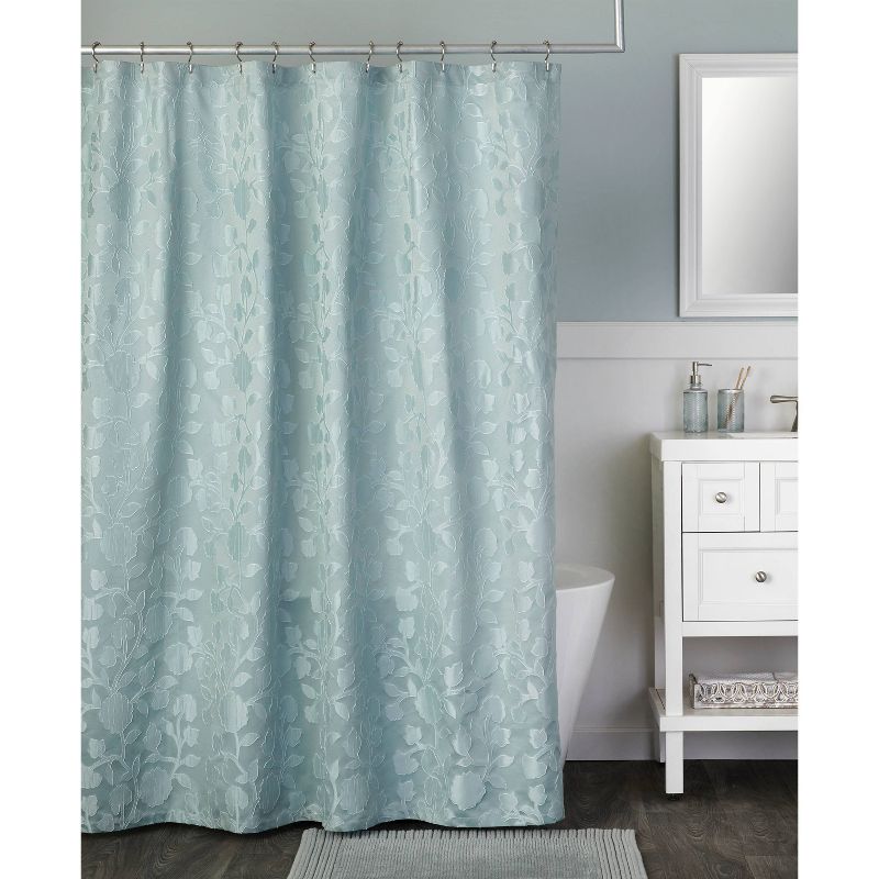 Vern Yip Leaf Silhouette Shower Curtain Aqua - SKL Home