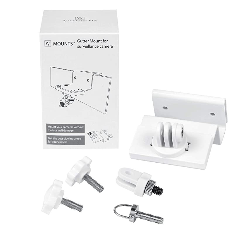 Weatherproof Gutter Mount Compatible with Arlo ProPro2Pro3Pro4 Arlo HD and Arlo UltraUltra 2 Greater Height for Your Arlo Cameras 2Pack White