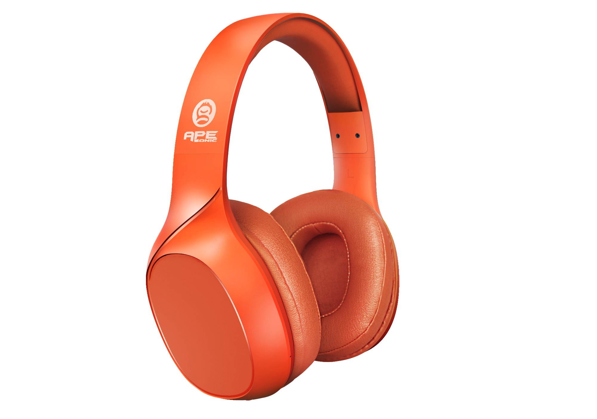 ApeSonic Tangerine : Bluetooth 5.0 Wireless Headphones, Classic tuning & Premium audio, Hi-Fi & Hi-Res Life style, over ear design, Lightweight & Comfortable to wear