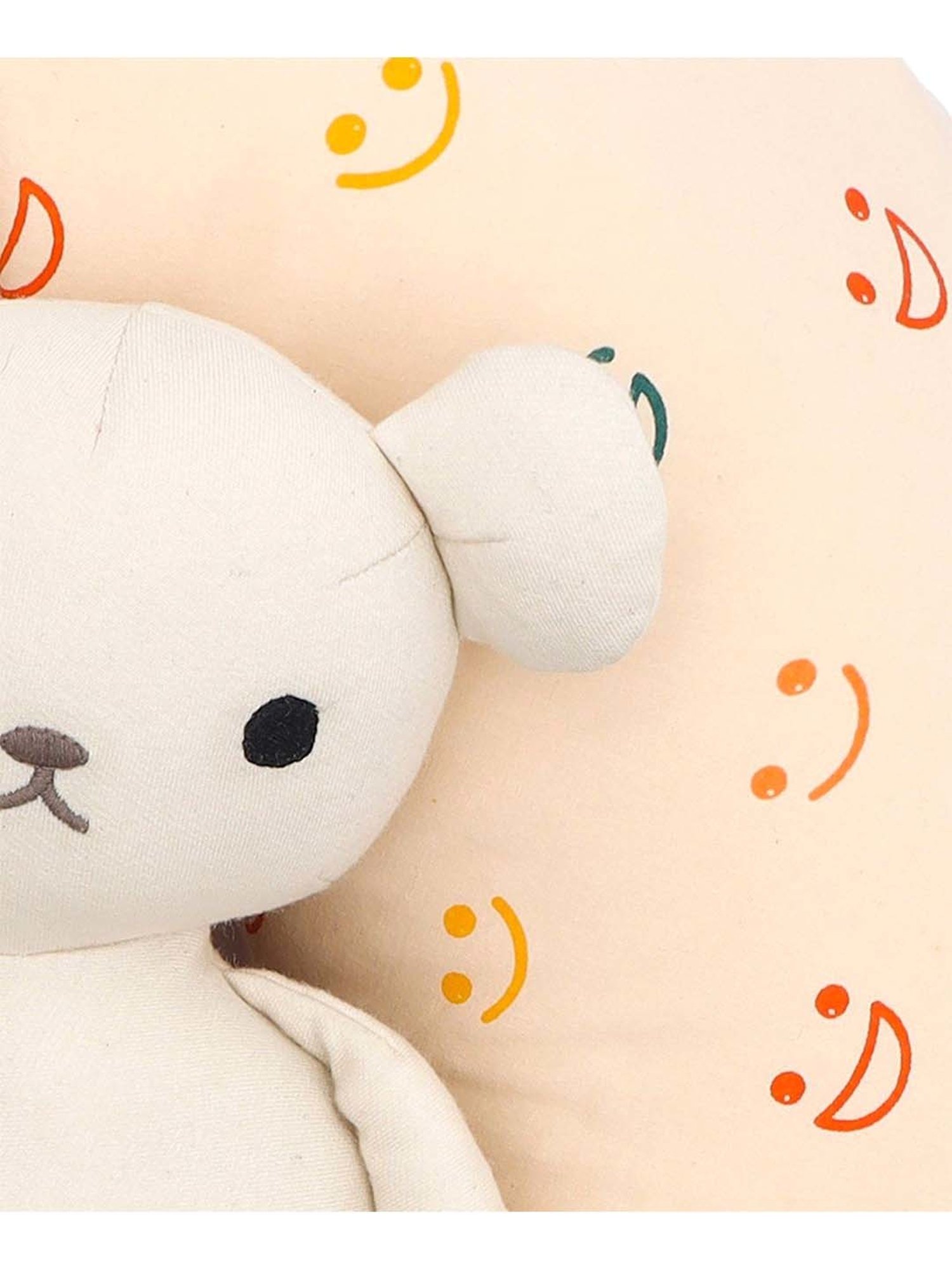 The White Willow Black Orthopaedic Mid Backrest Memory Foam Pillow - Set of 1