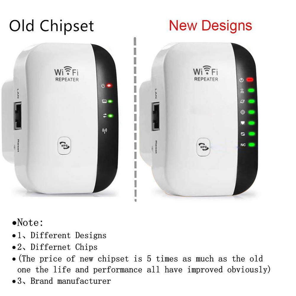 V-BEST Wifi Repeater Signal Amplifier 300m Wireless Routing Network Extender Transmit Booster