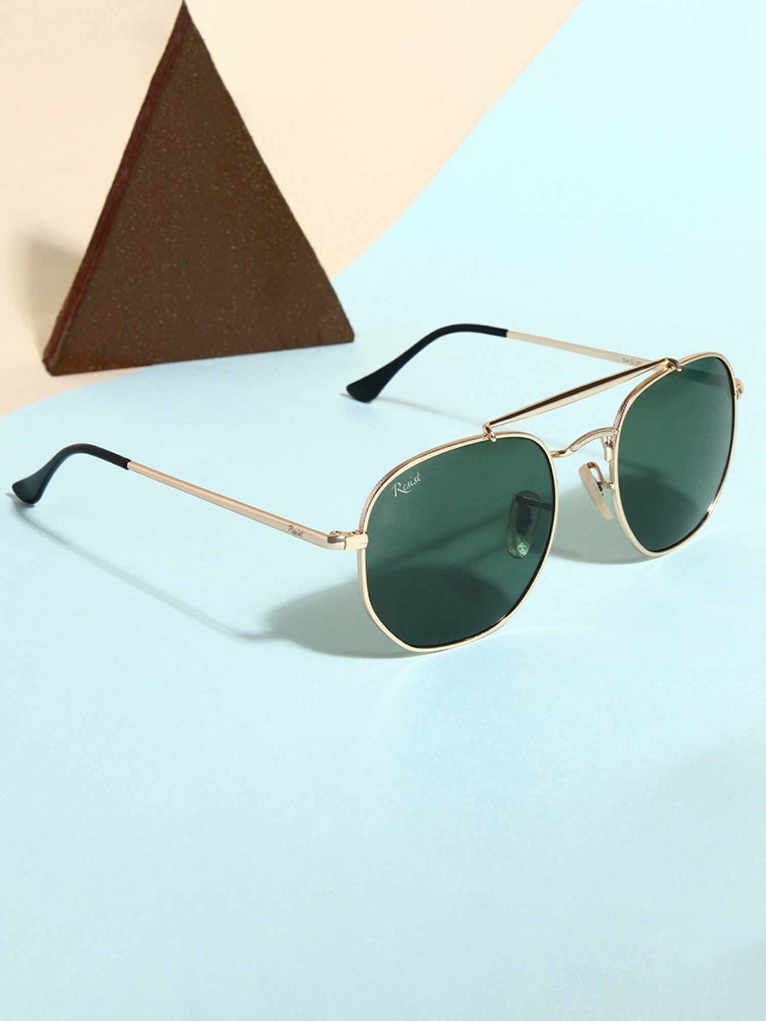 Resist Eyewear Green UV Protection Unisex Sunglasses