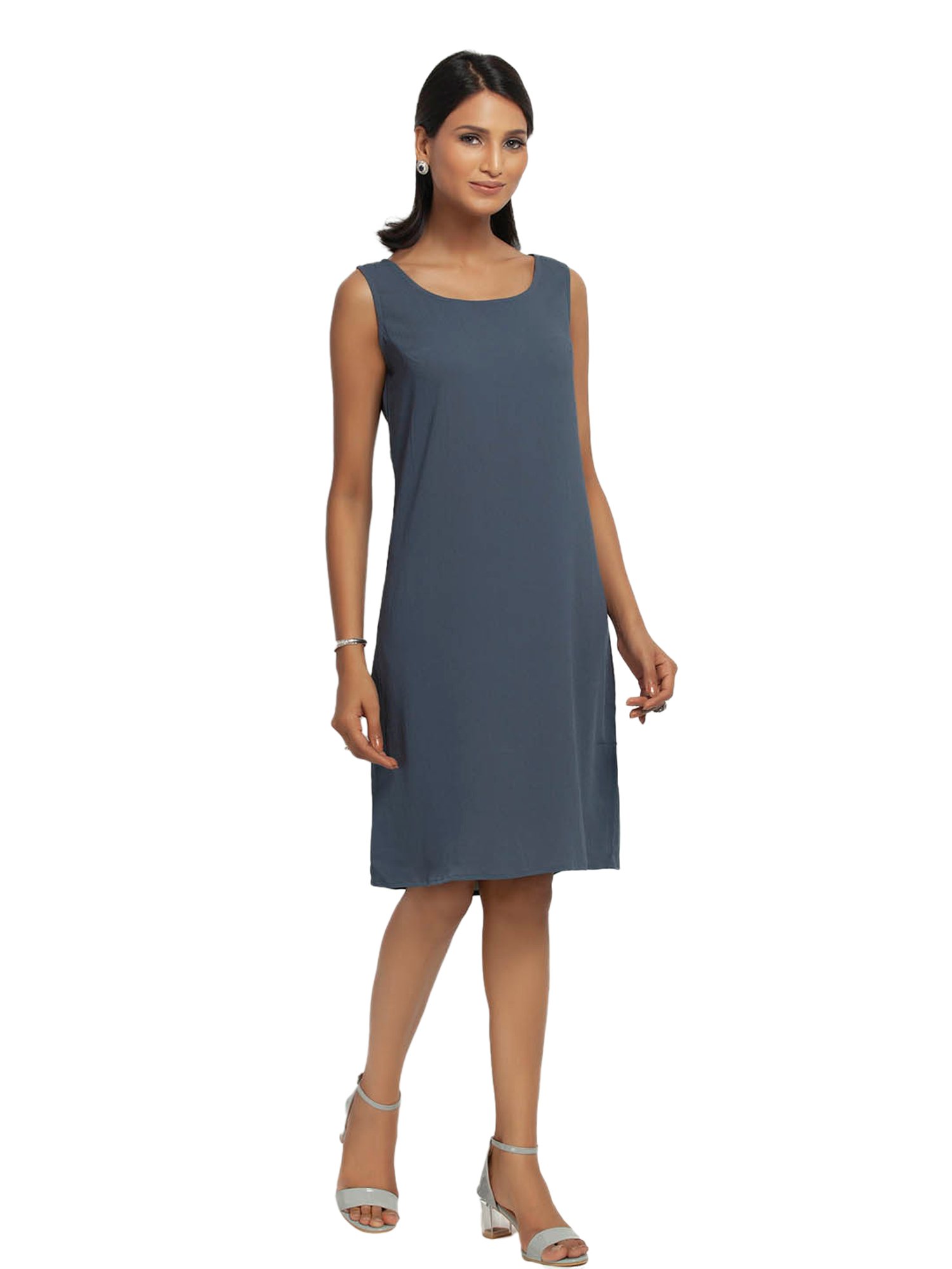 Office & You Blue Straight Fit Dress
