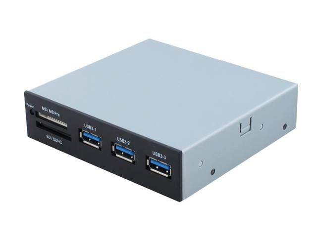 Sedna - All in 1 USB 3.0 Front Panel Internal Card Reader with 3 Port USB 3.0 Hub (3.5")
