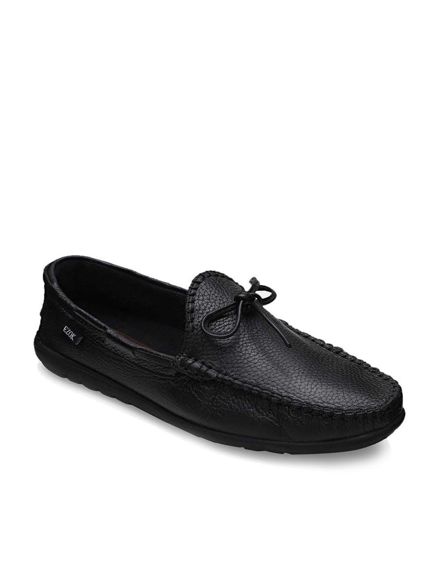EZOK Men's Black Boat Shoes