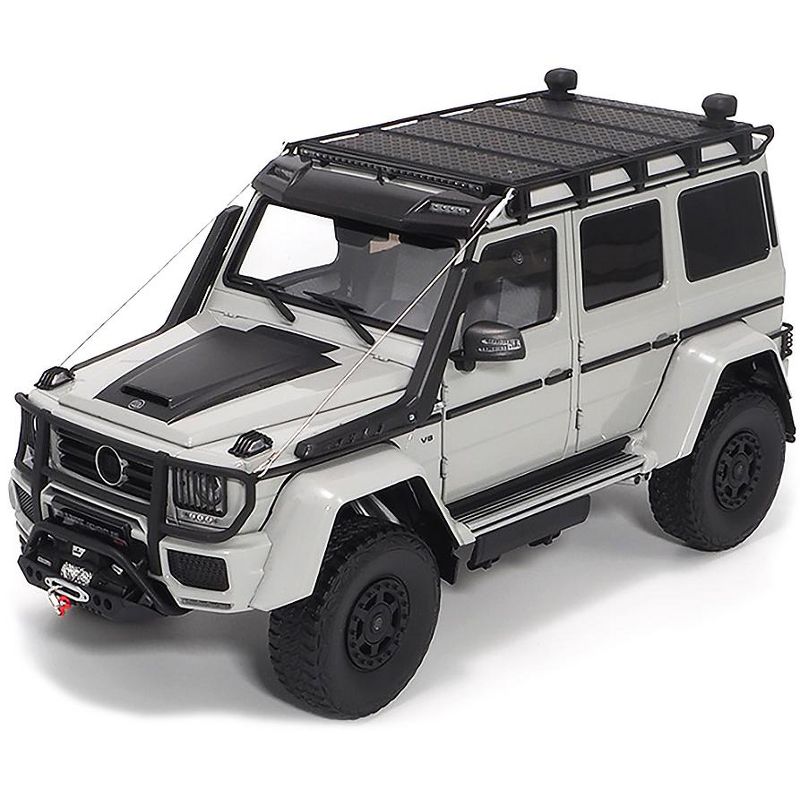 Mercedes Benz Brabus 550 Adventure G-Class 4x4 Gray with Black Top 1/18 Diecast Model Car by Almost Real