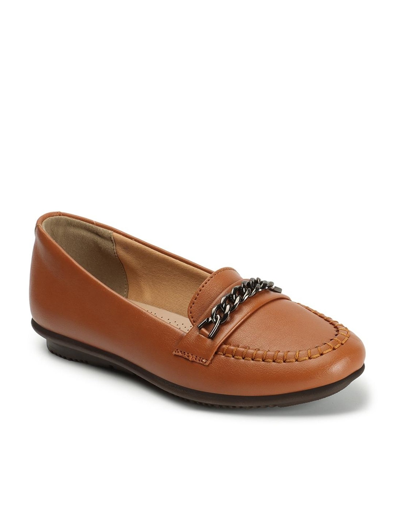 Elle Women's Tan Casual Loafers