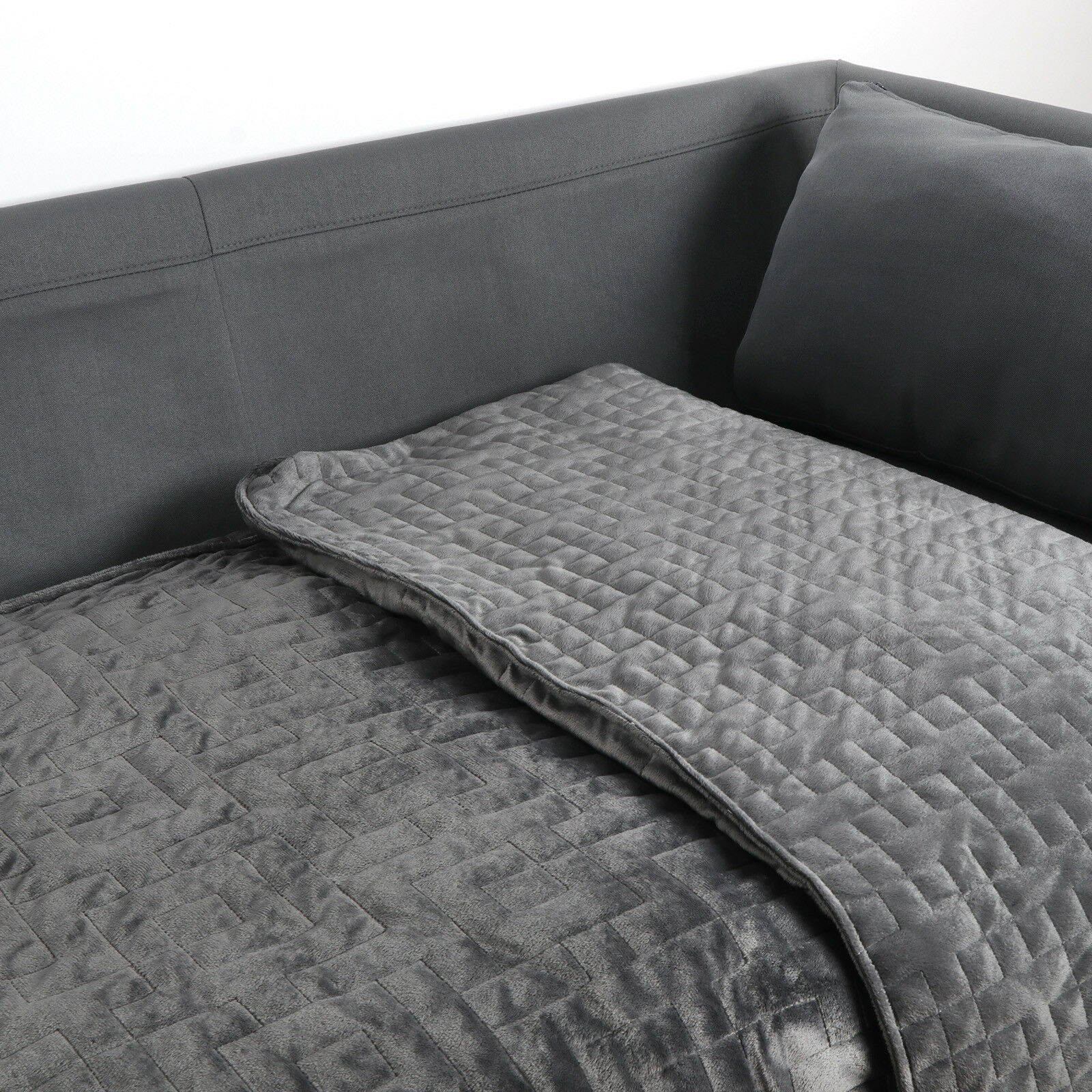 Weighted Blanket Full Sensory Reduce and Sleep Better - 15lbs W/ Cover