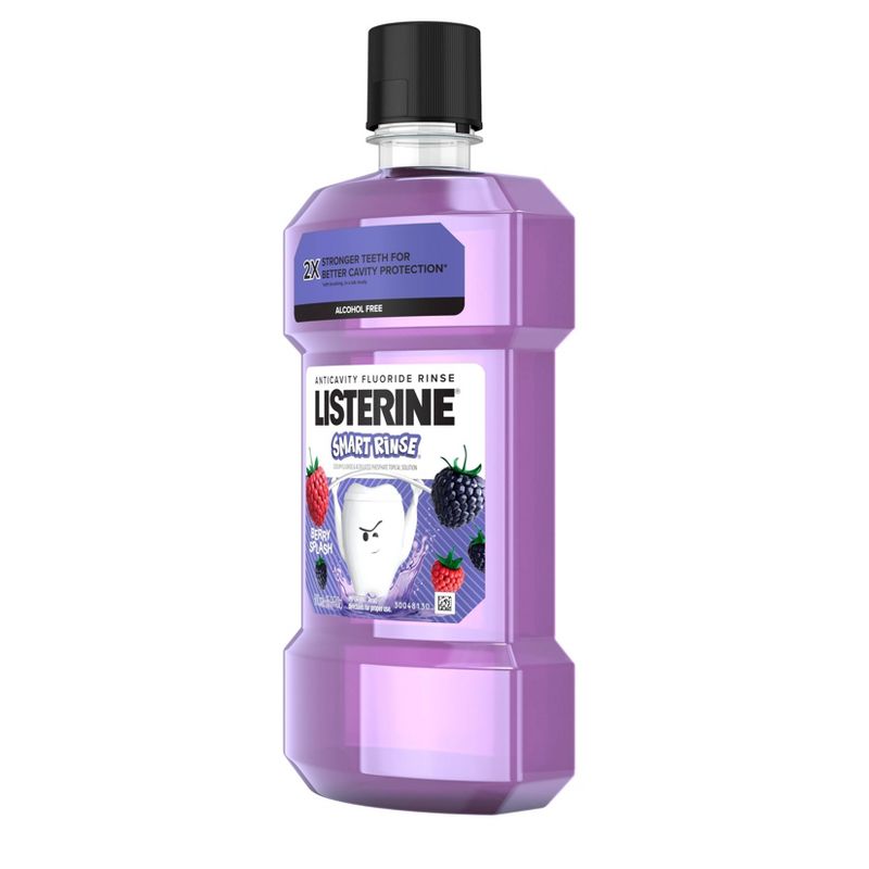 Listerine Smart Rinse Mouthwash Berry Splash - 16.9 fl oz