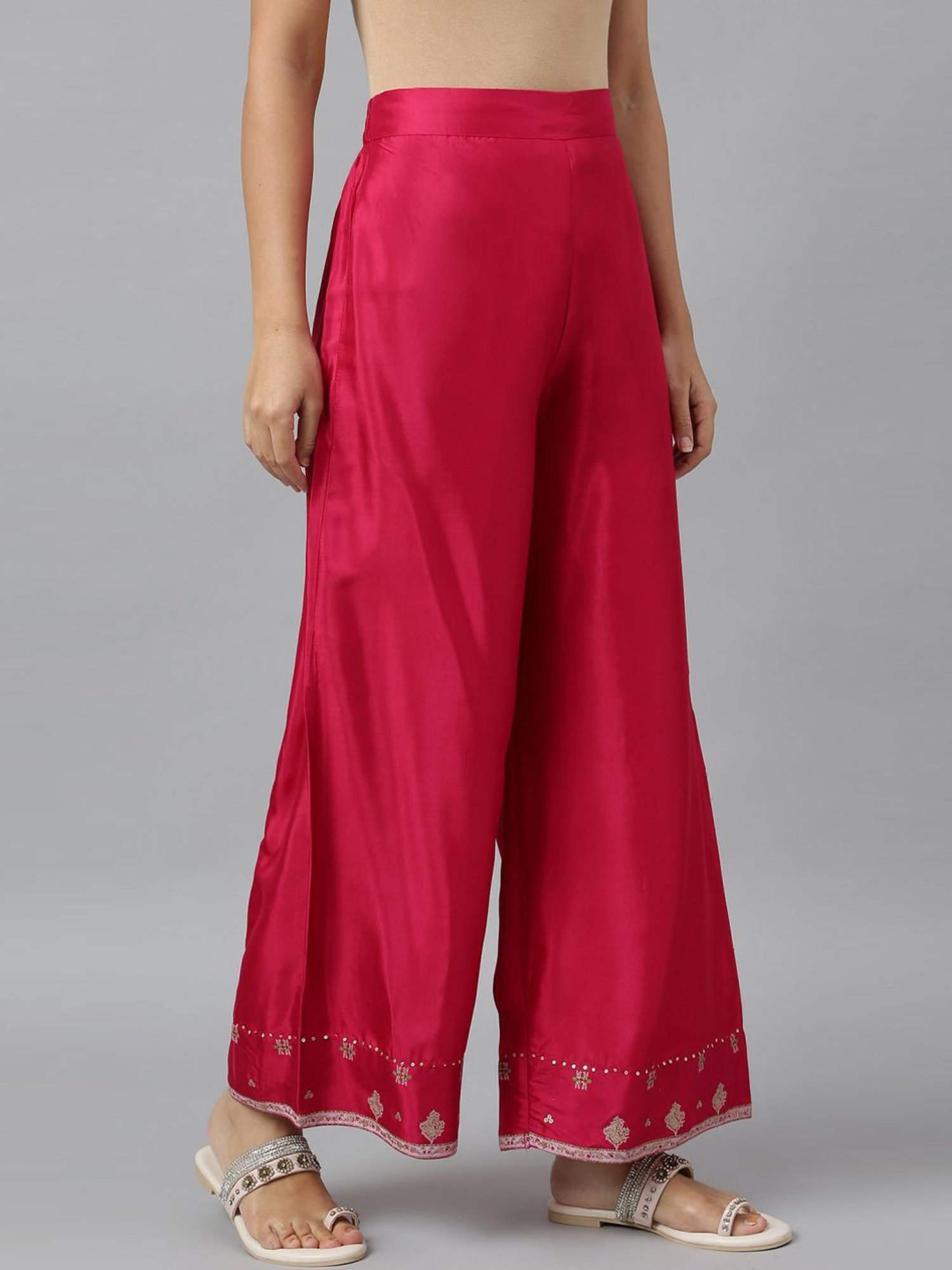 W Rasberry Regular Fit Palazzos