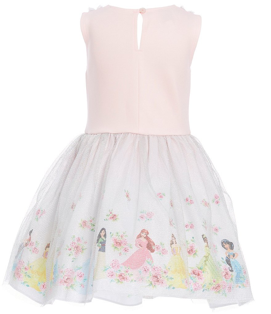 Disney x Pippa & Julie Little Girls 2T-6X Princess Border Fit-And-Flare Dress