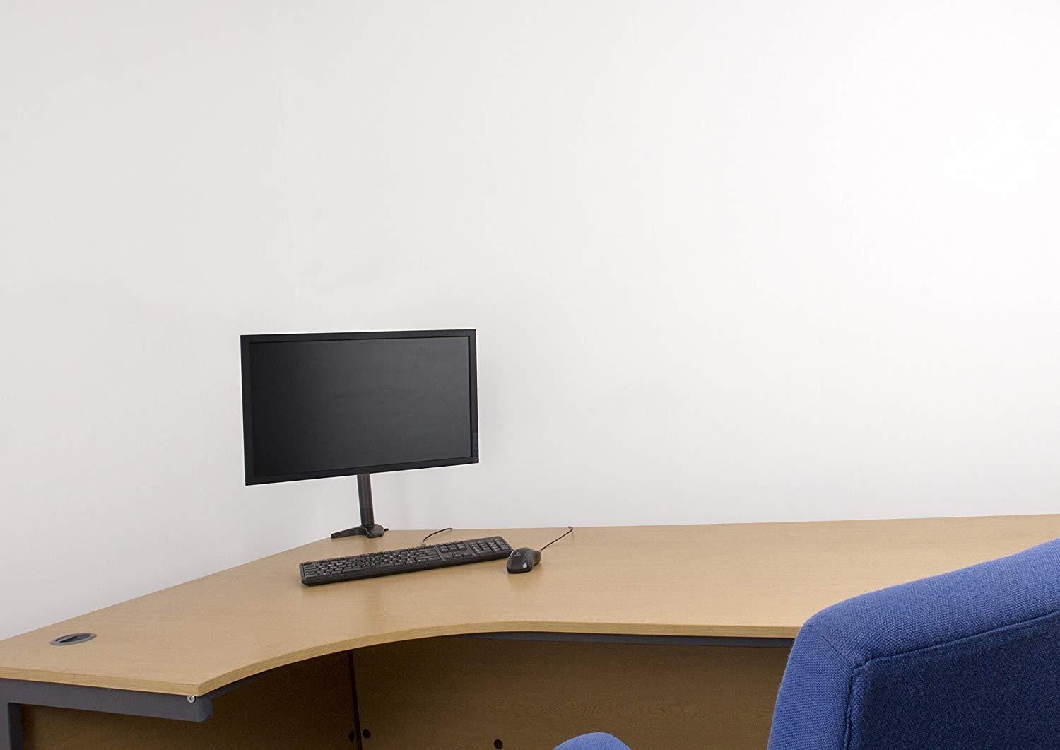 AVF MRC1102-A Monitor Desk Mount, Tilt and Turn for 13-inch to 27-inch Screens, Black