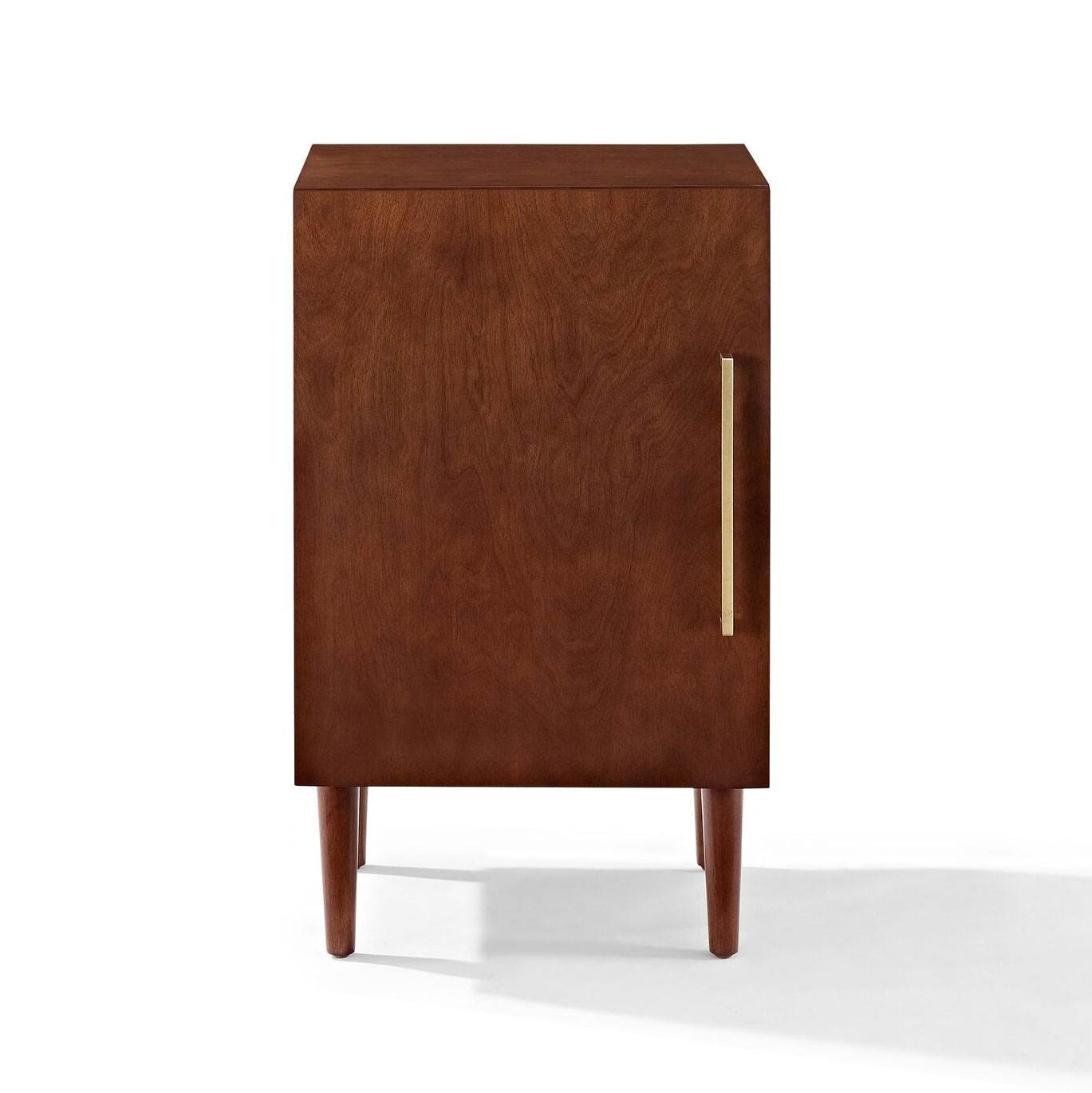 Crosley Mid Century Modern Everett Record Player Stand Storage Cabinet