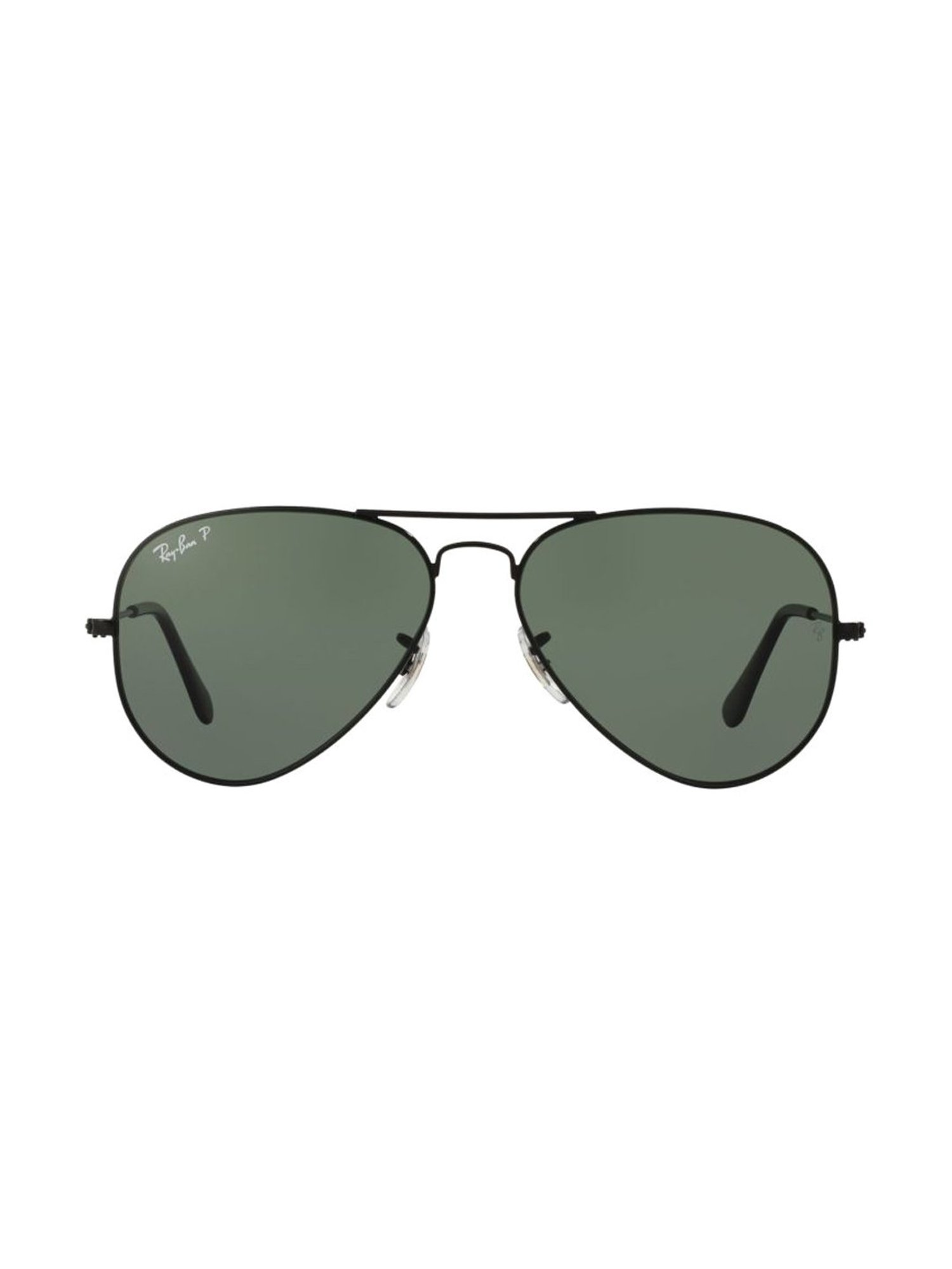 Ray-Ban Men Polarized Green Lens Pilot Sunglasses - 0RB3025I002/5858