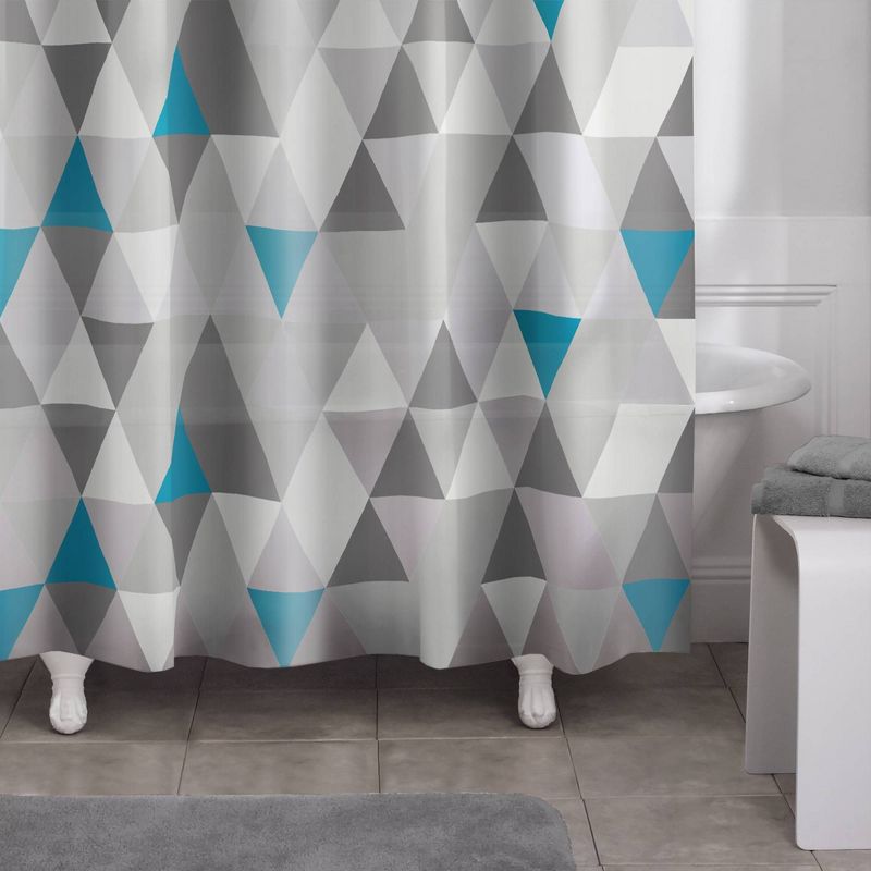 Vertex PEVA Shower Curtain Gray - Zenna Home