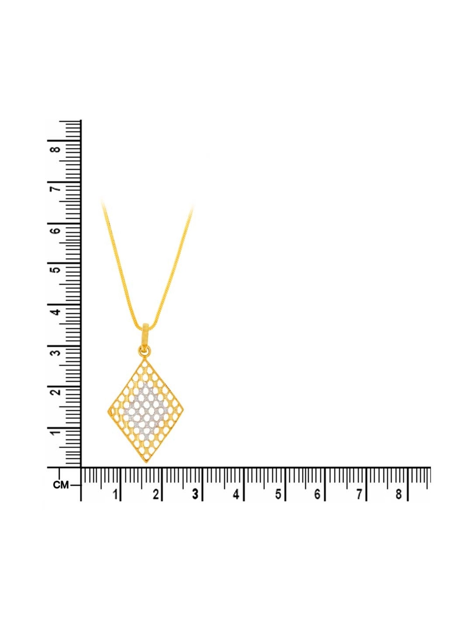 Waman Hari Pethe Jewellers 22k Gold Pendant Set for Women