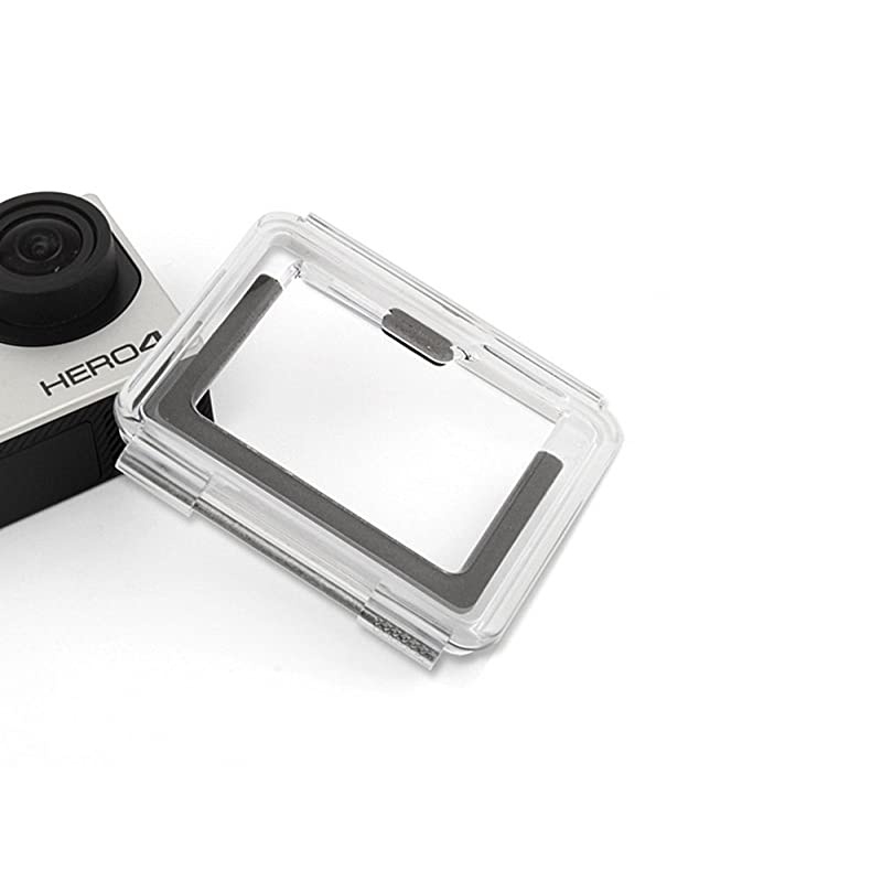 Side Open Protective Skeleton Housing Case with Skeleton Backdoor and Silicone Lens Cap for GoPro Hero 4 Hero 3+ and Hero 3 Camera