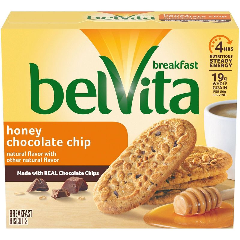 belVita Honey Chocolate Chip Breakfast Biscuits - 5 Packs