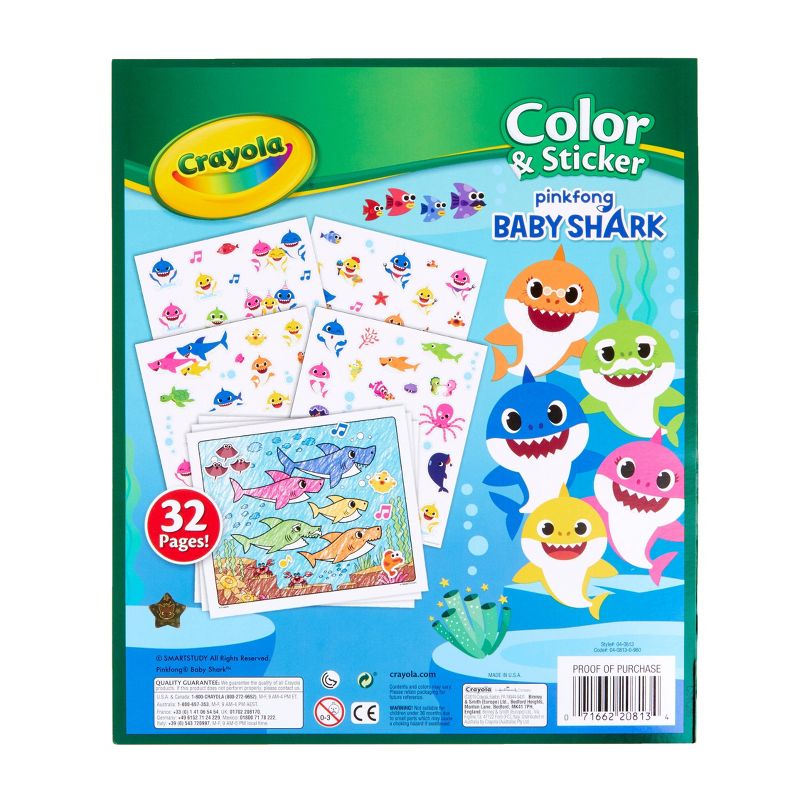 Crayola Baby Shark Color & Sticker Book